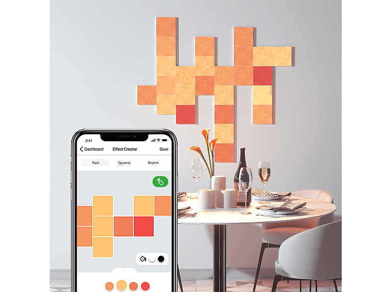 Nanoleaf NL29-0010SW-17PK Light Panels Weiß Starter Kit mit 17 Light Panels — Foto 4 von 5