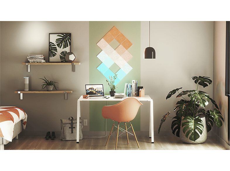 Nanoleaf NL29-0010SW-17PK Light Panels Weiß Starter Kit mit 17 Light Panels — Foto 5 von 5