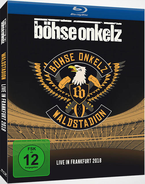 Eine Blu-ray-Disc-Box mit dem Bandnamen 'Böhse Onkelz' und Konzertvisuals.