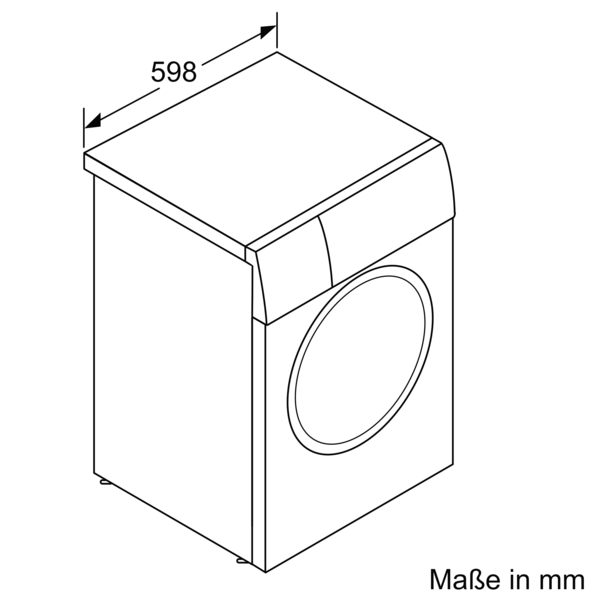 U/Min., Waschmaschine (7 WAN280A2 kg, 1400 BOSCH Serie D) 4