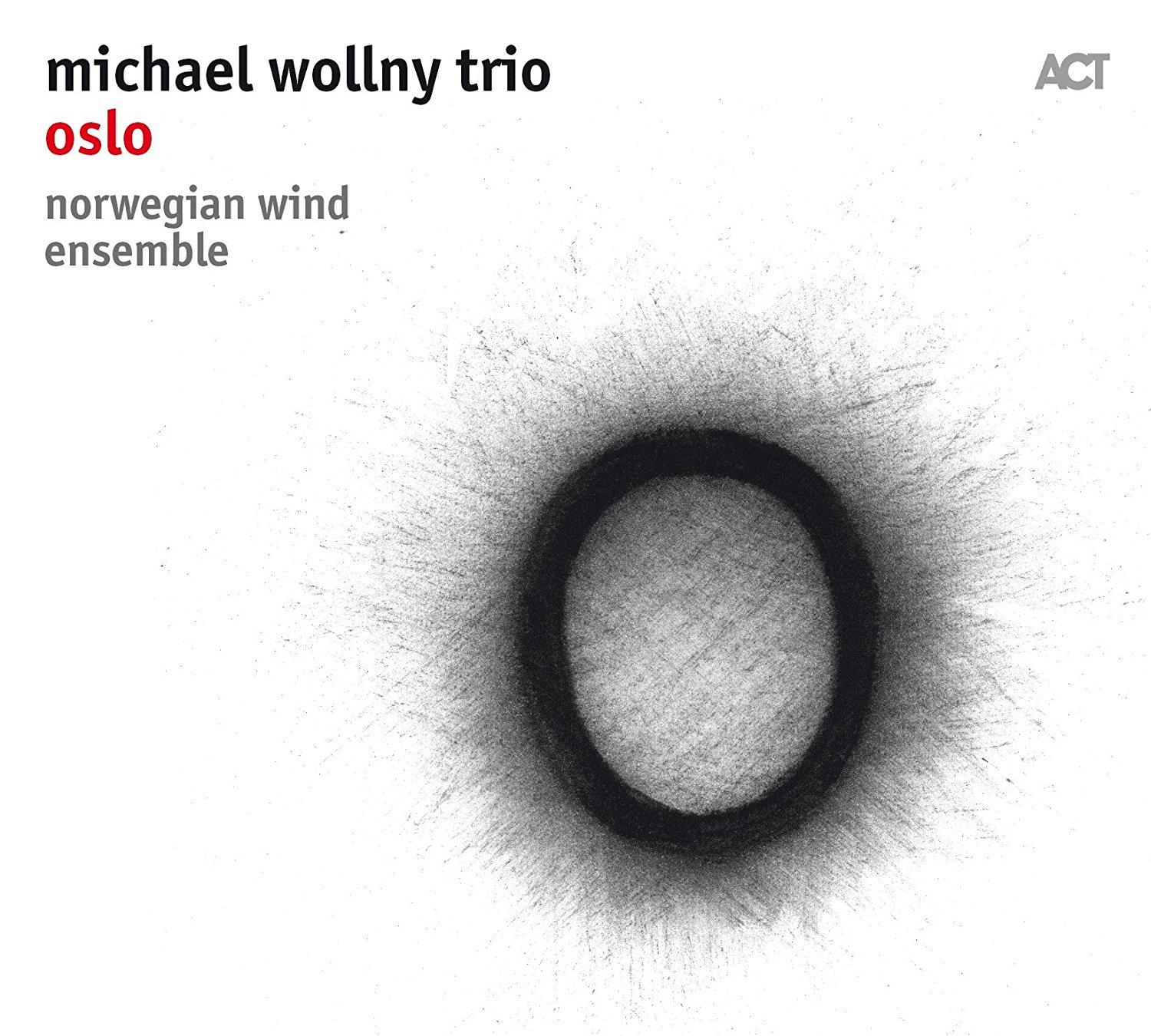 Albumcover für   „Oslo“. Schwarzer Kreis in der Mitte, weißer Hintergrund. Text oben links.