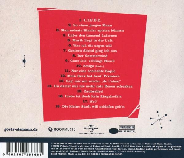 Götz Alsmann - L.I.E.B.E. STD  - (CD)