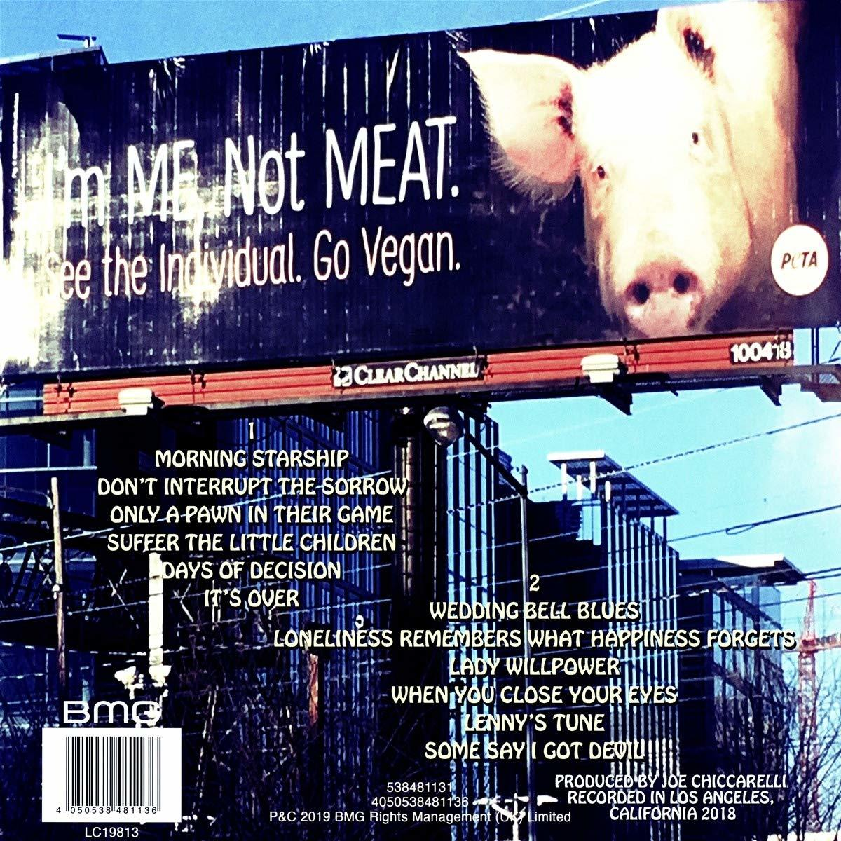 Een reclamebord met een varken en de woorden: I’m MR. Not MEAT. See the Individual. Go Vegan.