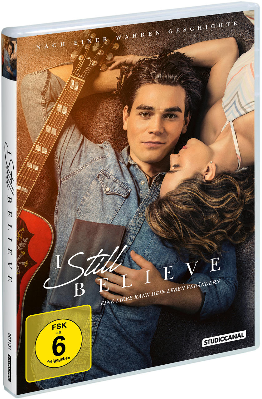 DVD-Hülle mit zwei liegenden Personen, einer Gitarre und Text. Der Titel lautet „I Still Believe“.