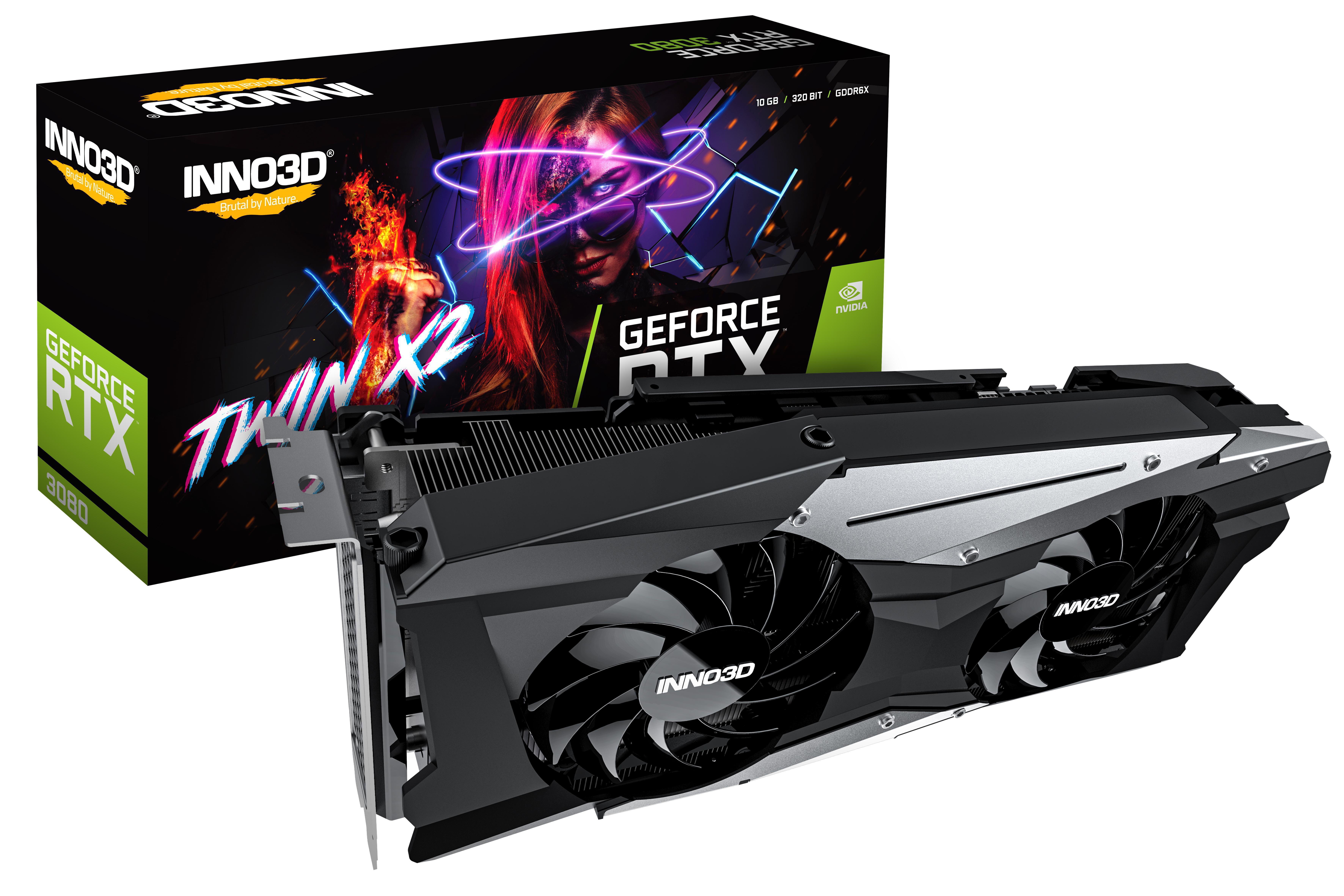 INNO3D GeForce RTX™ 3080 TWIN X2 OC (N30802-106XX-1810VA34) (NVIDIA, Grafikkarte)