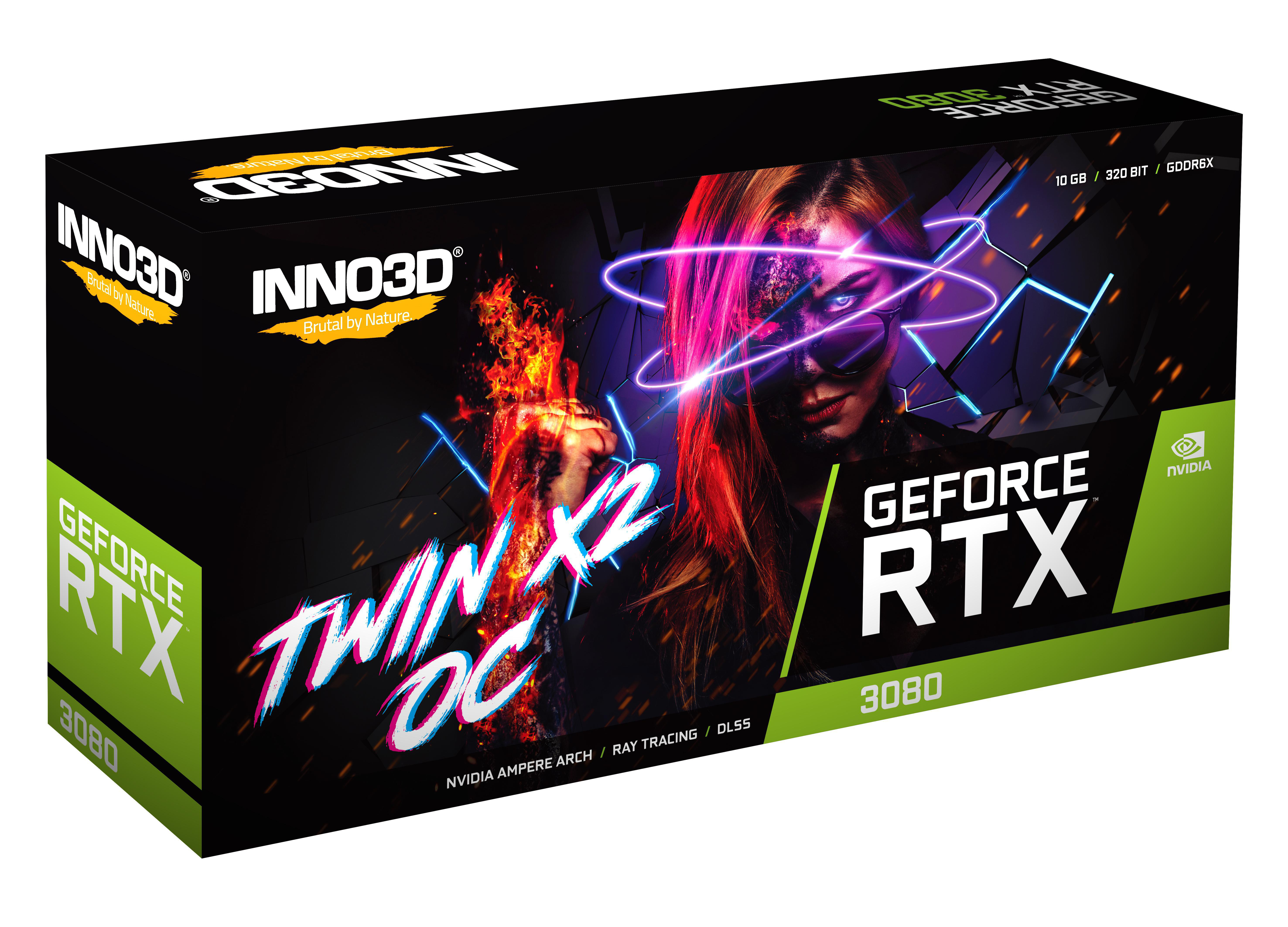 INNO3D GeForce RTX™ 3080 TWIN X2 OC (N30802-106XX-1810VA34) (NVIDIA, Grafikkarte)