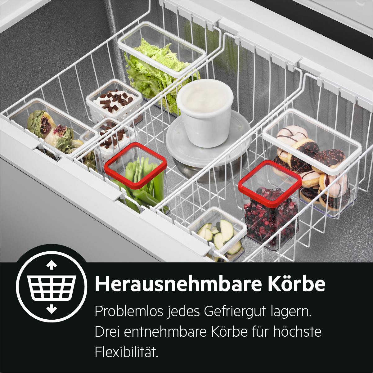 AEG AHB531E1LW Gefriertruhe (E, 308 l, 845 mm hoch)
