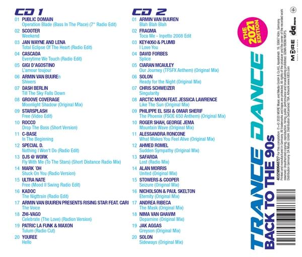 VARIOUS - Trance Dance - Back To The 90s  - (CD)
