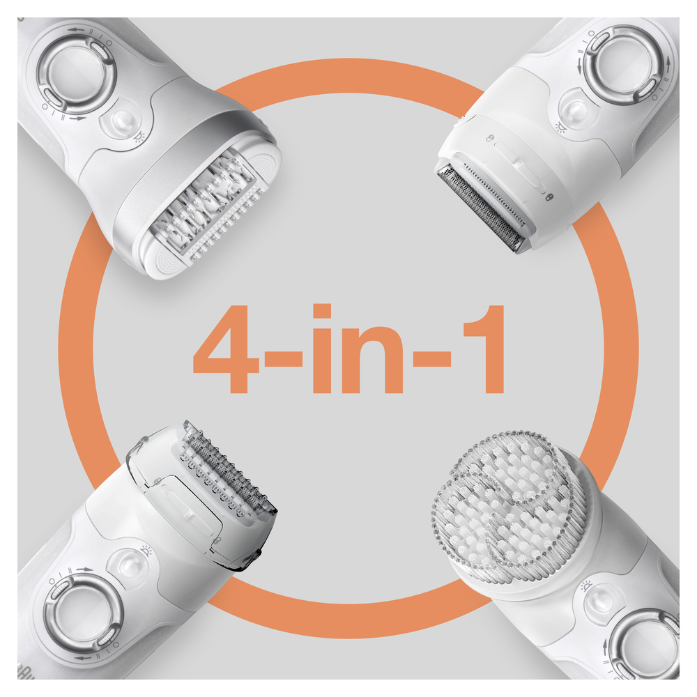 BRAUN Epilierer Silk Epil 9 inkl. Peeling Bürste (9-720)