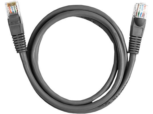 EKON Cat 5e - Cavo RJ-45, 2 m, Grigio