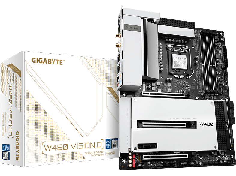 GIGABYTE W480 VISION D Mainboard Mehrfarbig