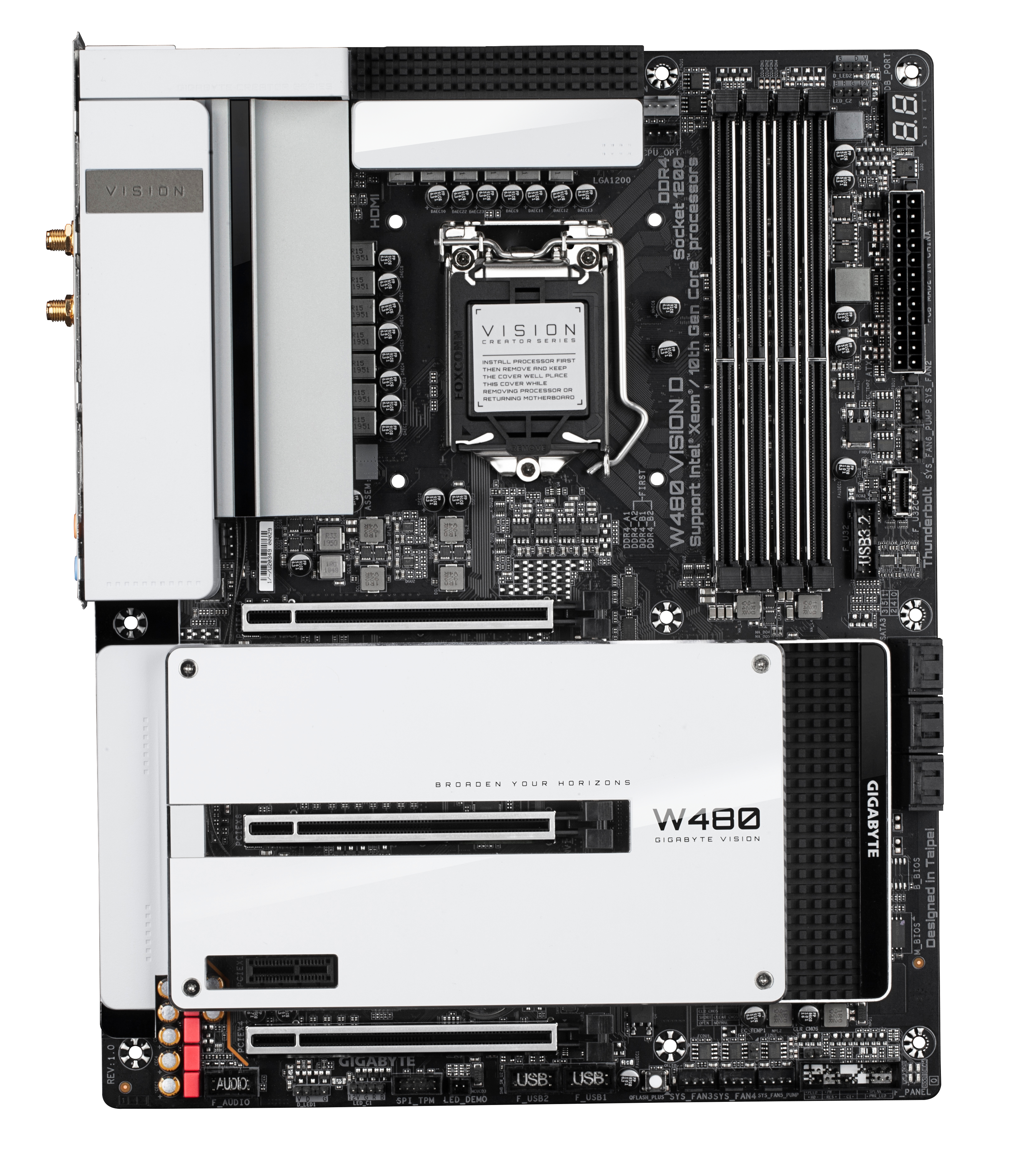 GIGABYTE W480 VISION D Mainboard Mehrfarbig