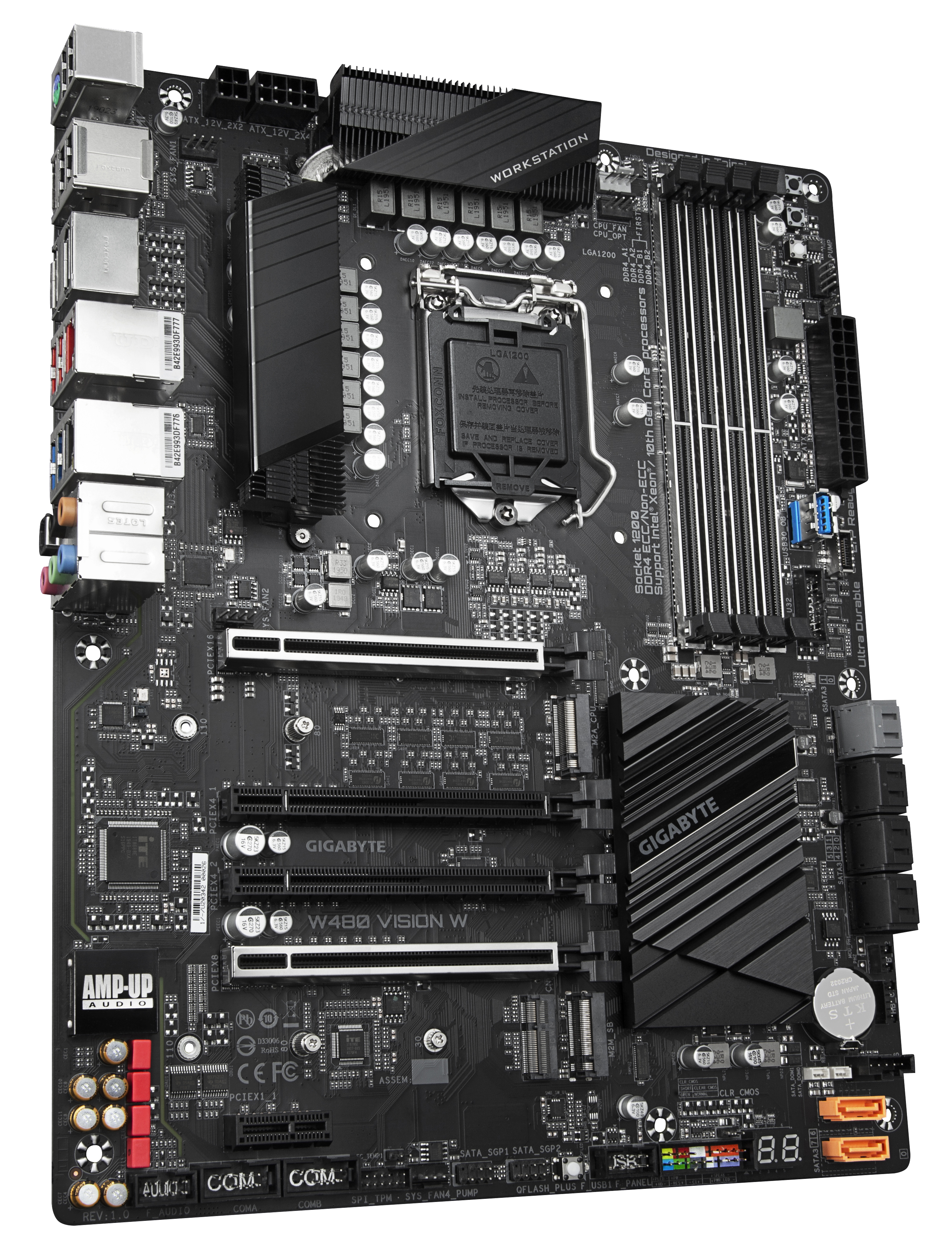 GIGABYTE W480 VISION W Mainboard Schwarz