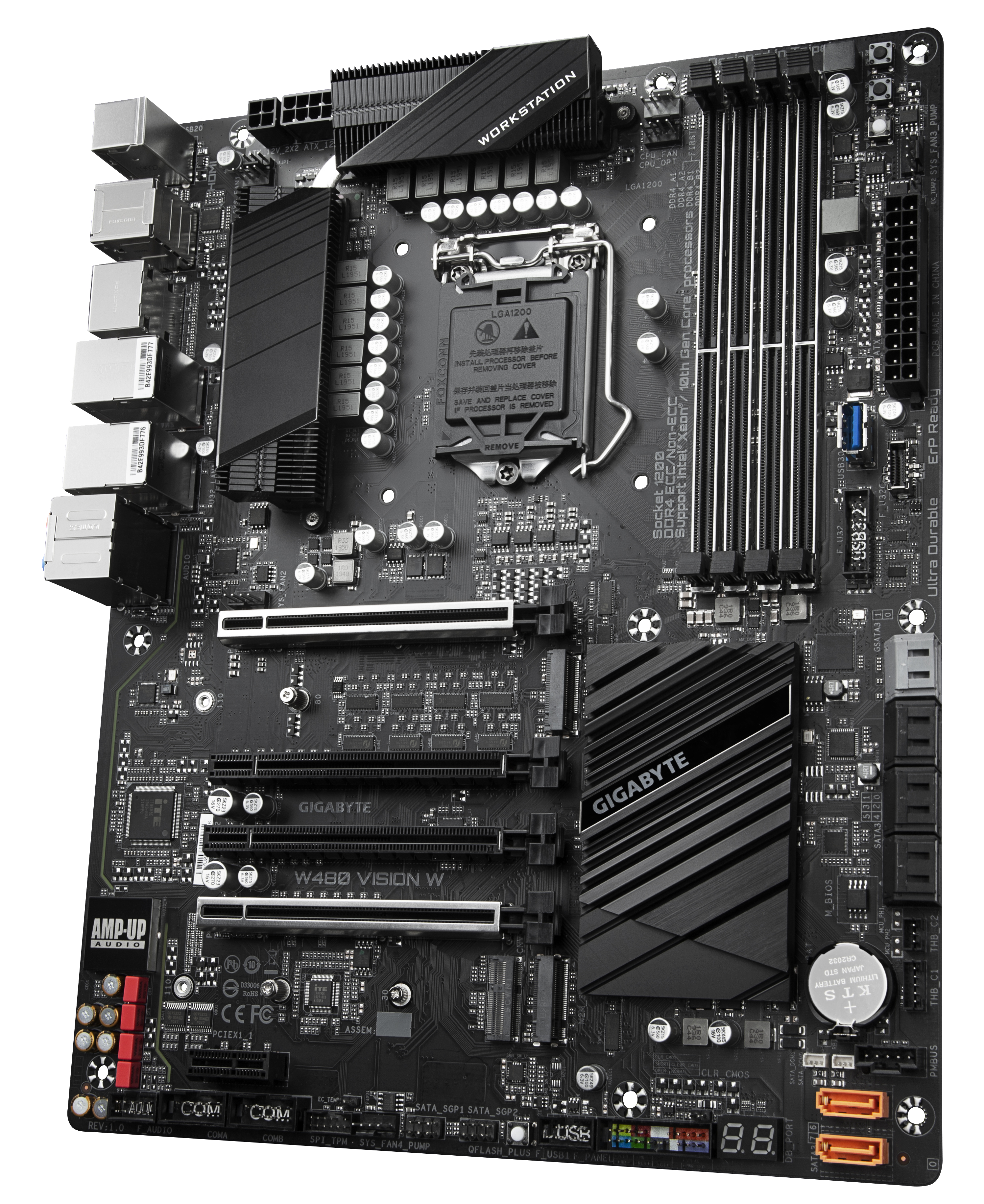 GIGABYTE W480 VISION W Mainboard Schwarz