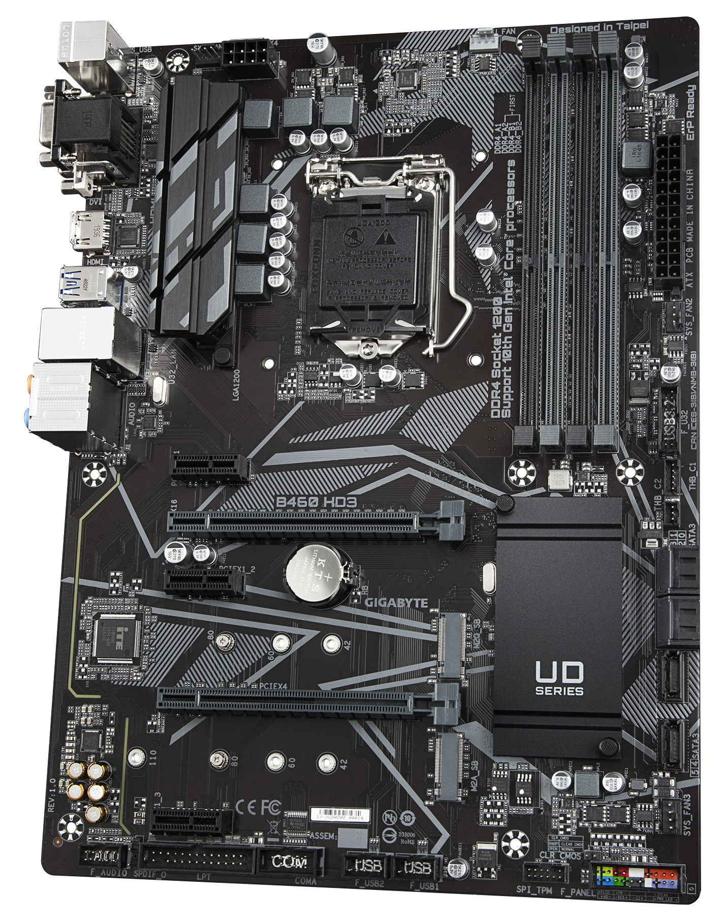 GIGABYTE B460 HD3 Mainboard Mehrfarbig