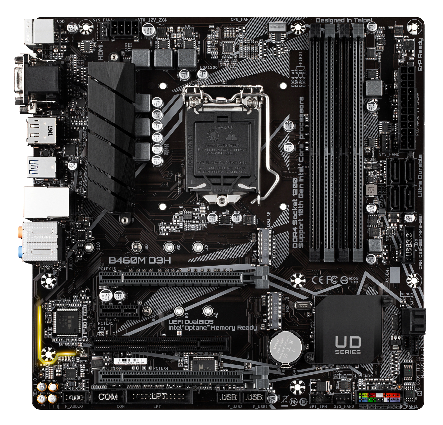 GIGABYTE B460M D3H Mainboard Schwarz