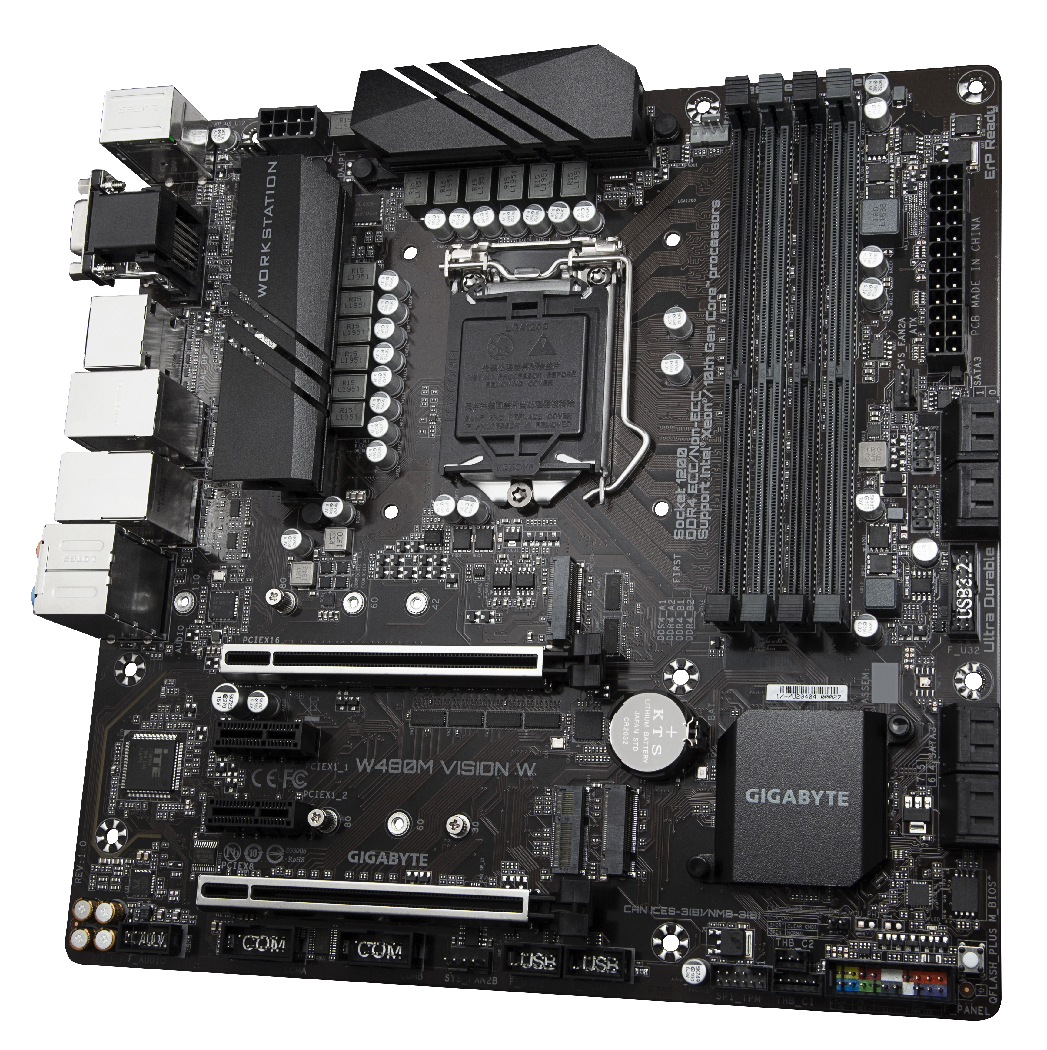 GIGABYTE W480M VISION W Mainboard Schwarz