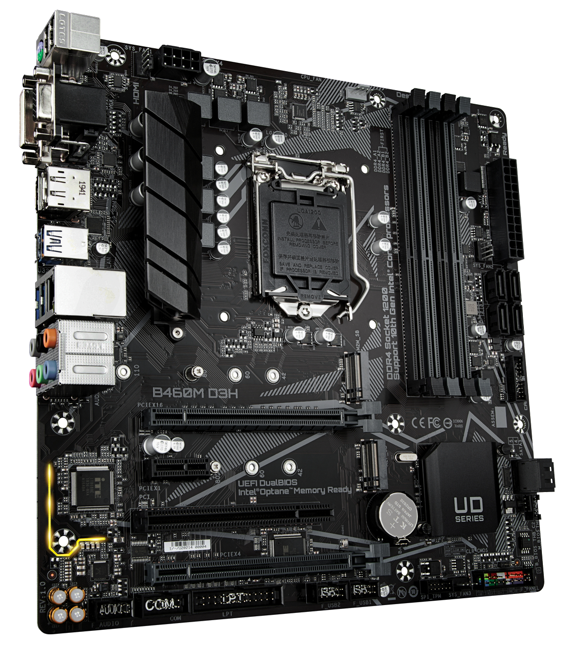 GIGABYTE B460M D3H Mainboard Schwarz