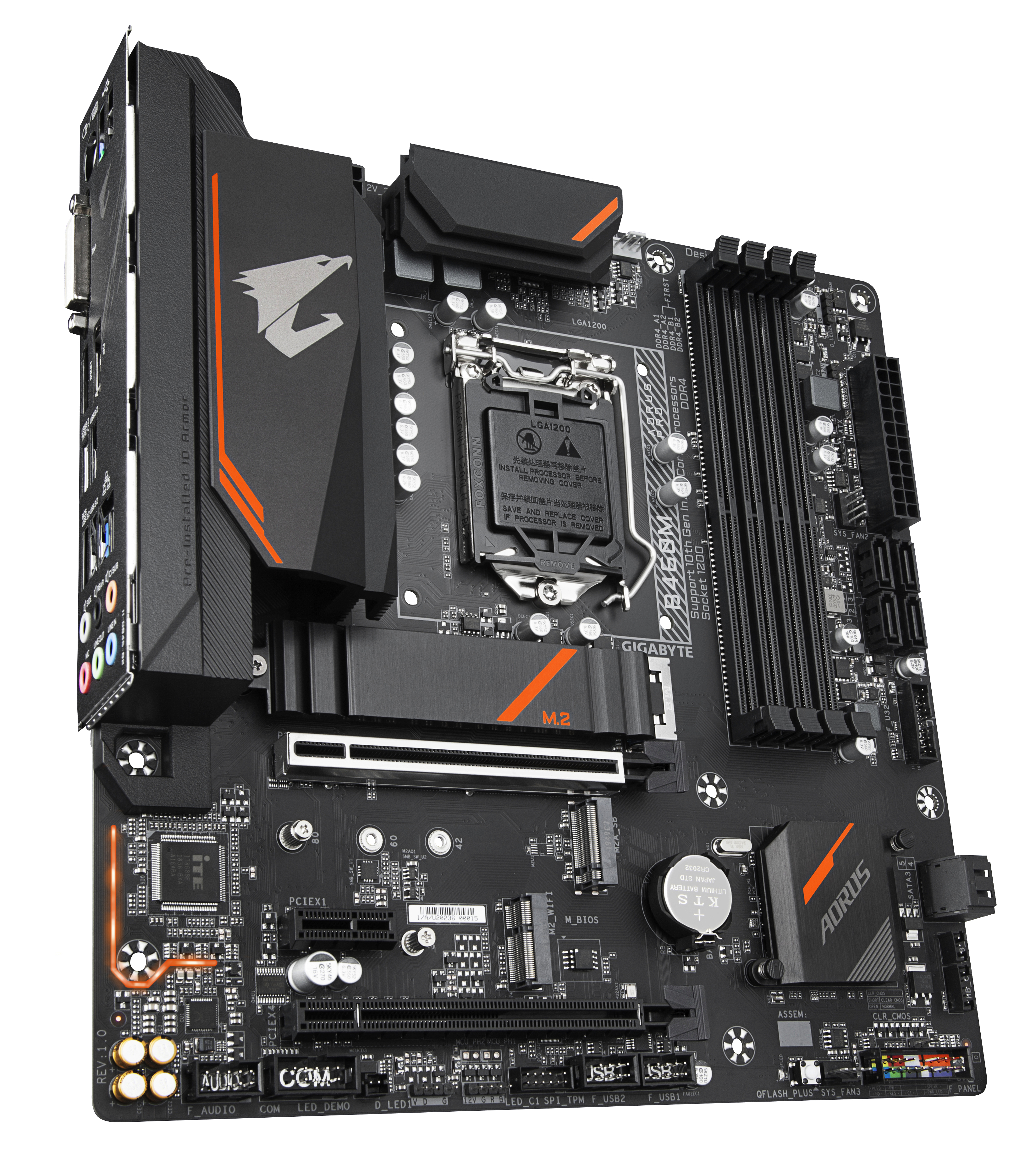 GIGABYTE B460M AORUS PRO Mainboard Mehrfarbig