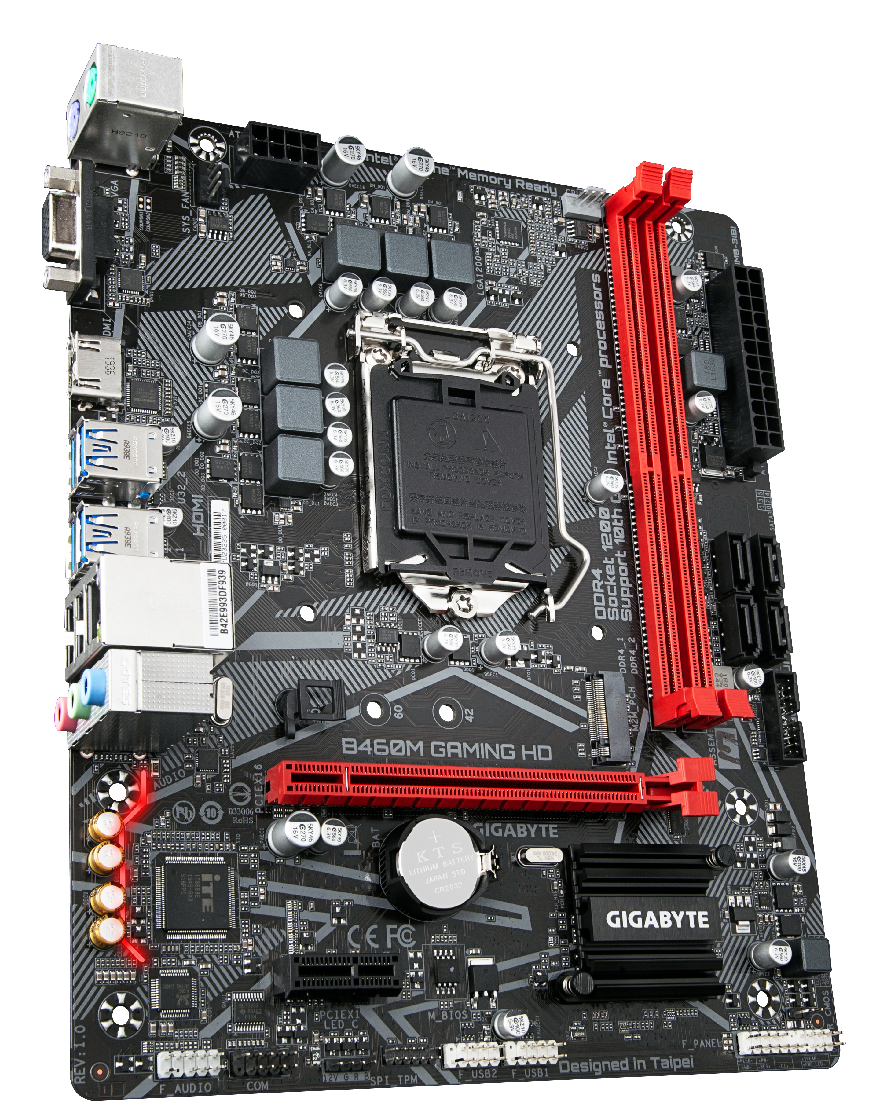 GIGABYTE B460M GAMING HD Mainboard Schwarz