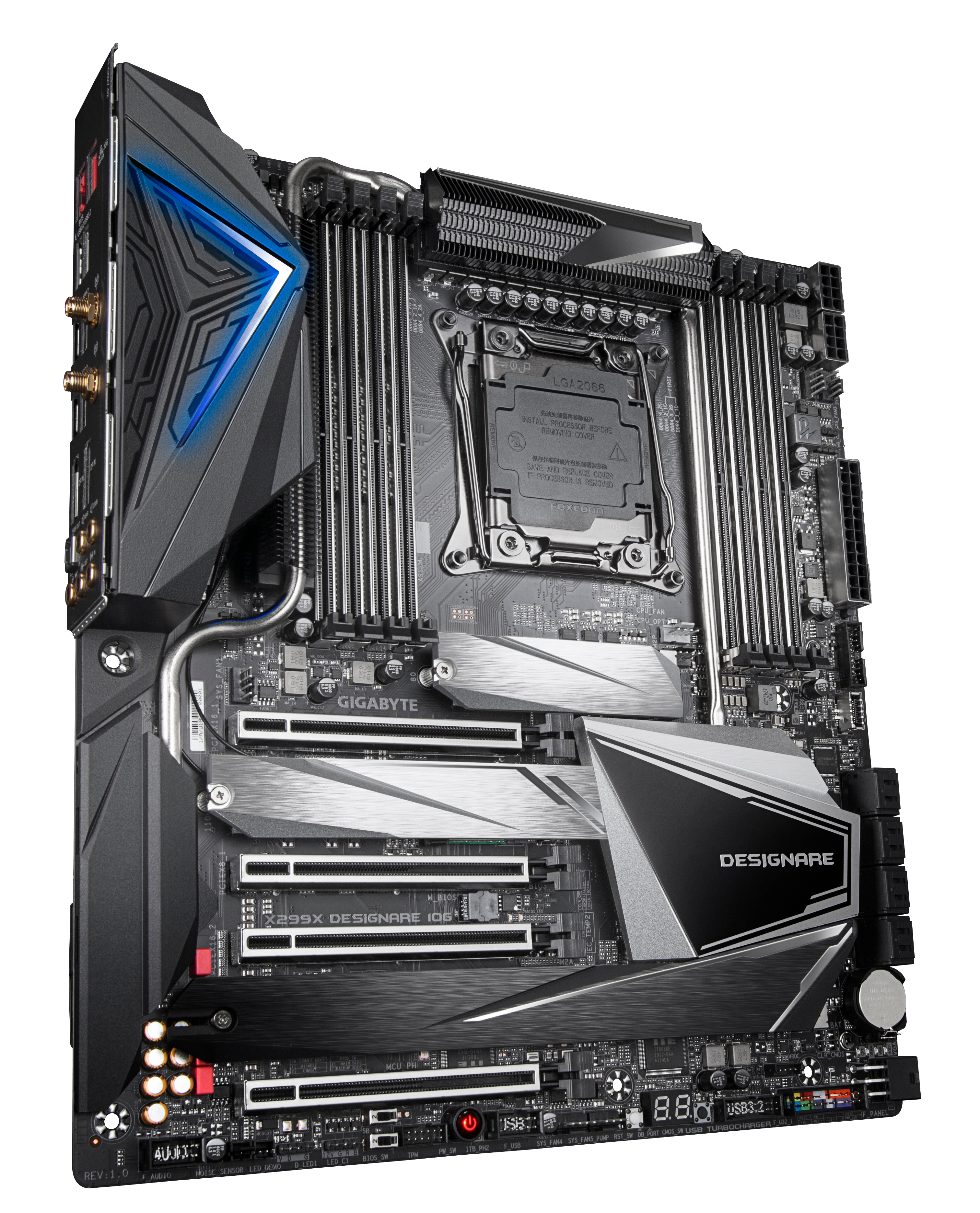 GIGABYTE X299X DESIGNARE-10G Mainboard Mehrfarbig