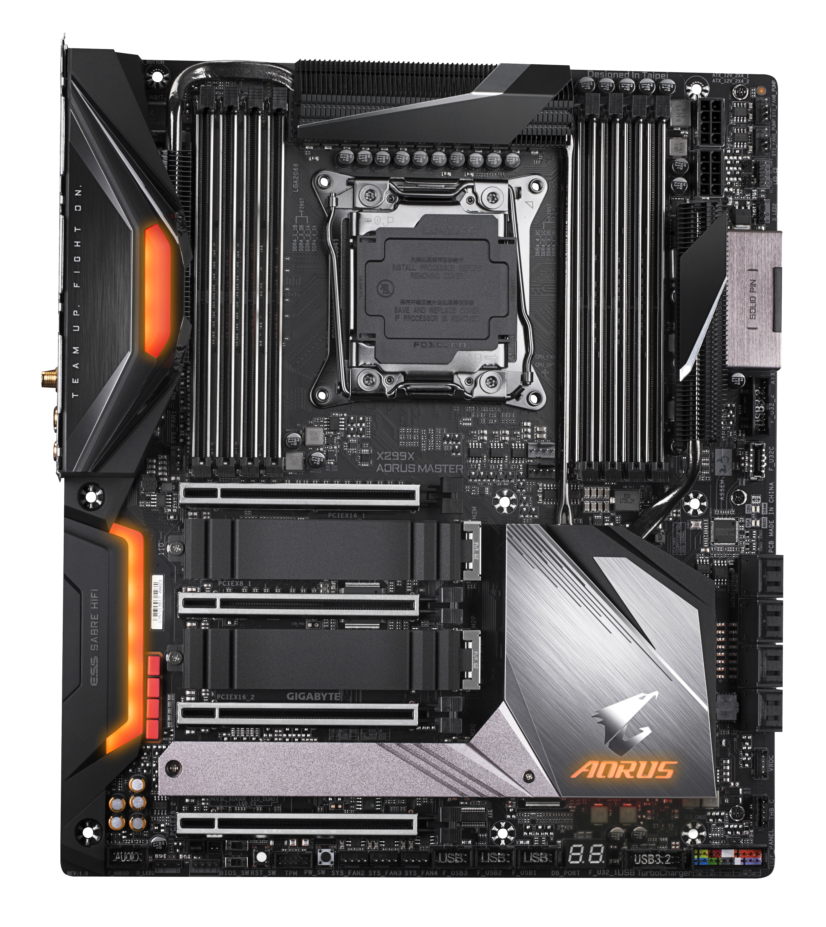 GIGABYTE X299X AORUS MASTER Mainboard Mehrfarbig