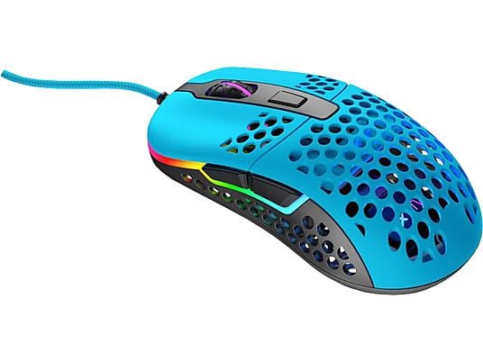 CHERRY M42 RGB - Gaming Mouse, Connessione con cavo, Ottica con diodi laser, 16000 cpi, Nero/Blu