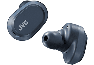 Auriculares inalámbricos - JVC HA-A50T-A-U, True Wireless, Bluetooth, IPX4, 32 h, Azul + Estuche de carga