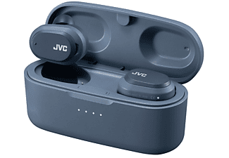 Auriculares inalámbricos - JVC HA-A50T-A-U, True Wireless, Bluetooth, IPX4, 32 h, Azul + Estuche de carga