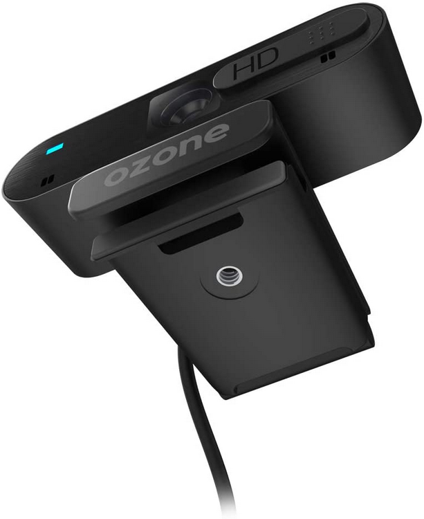 Webcam - Ozone LiveX50, Full HD 1920x1080p, Micrófono, USB, Sensor CMOS, Negro