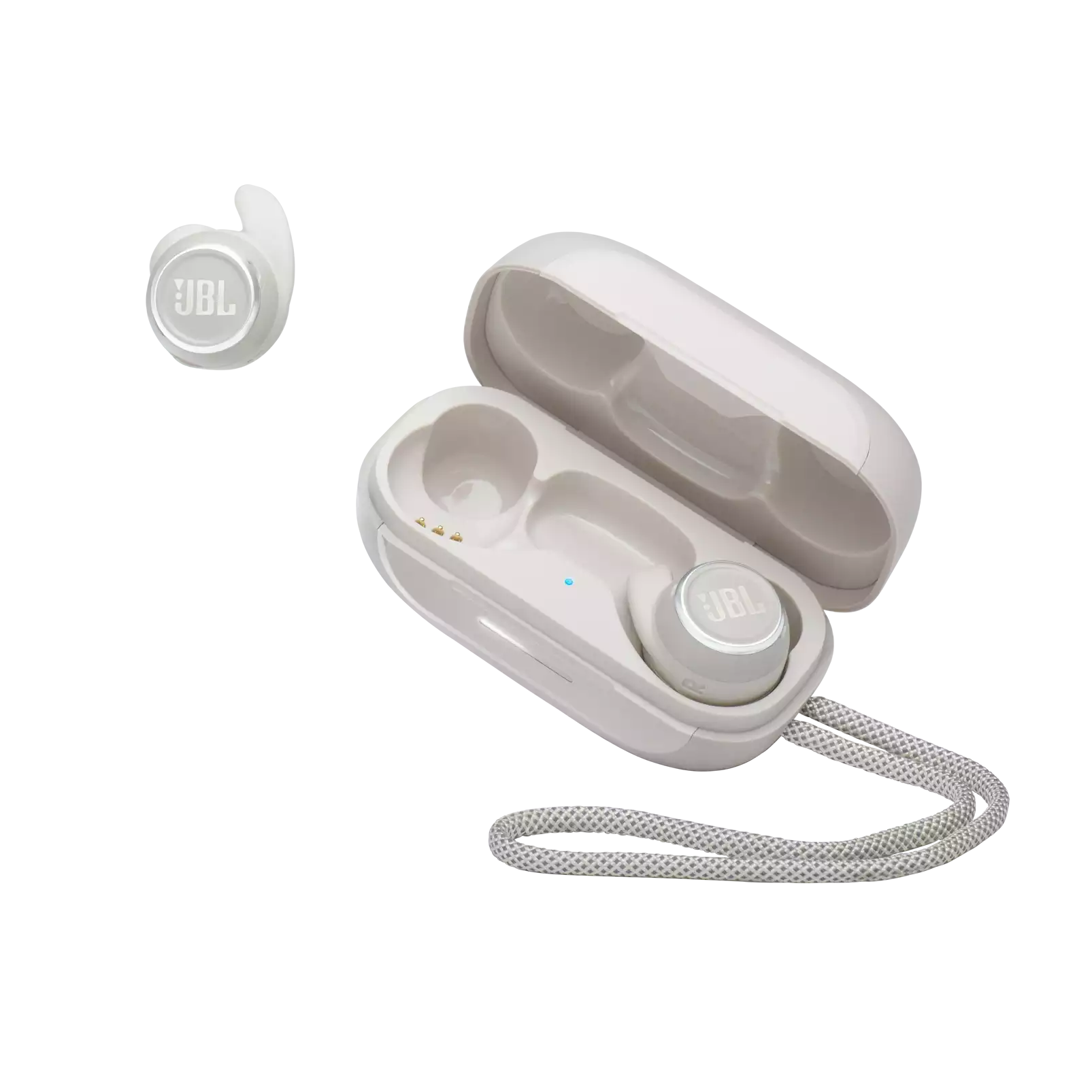 Auriculares Inalámbricos Jbl reflect mini nc true wireless cancelación ruido blanco estuche carga deportivos ear con resistente agua ipx7 bluetooth y diseño color white tws