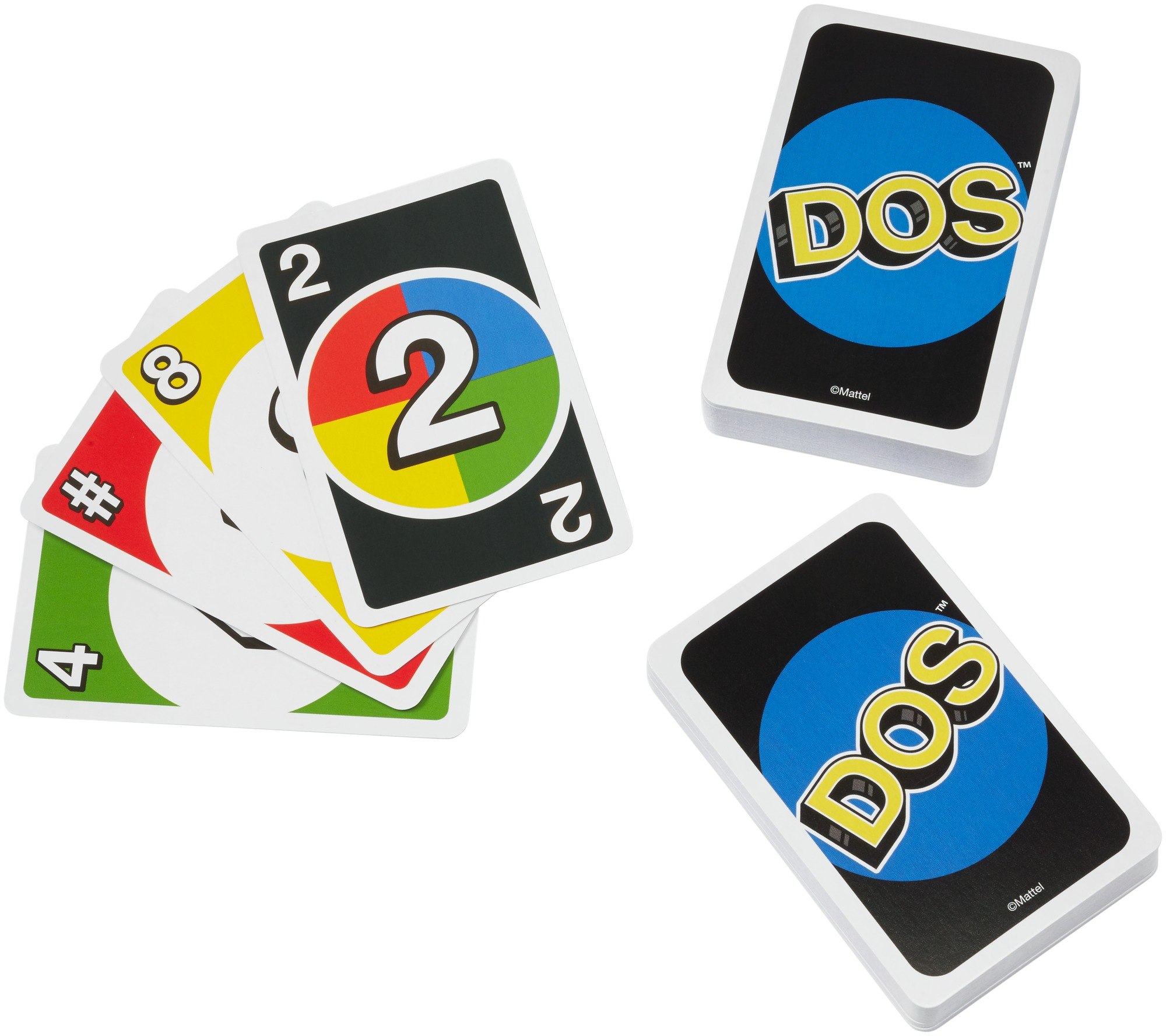 MATTEL GAMES DOS Kartenspiel, Gesellschaftsspiel, Familienspiel, Kinderspiel Kartenspiel Mehrfarbig