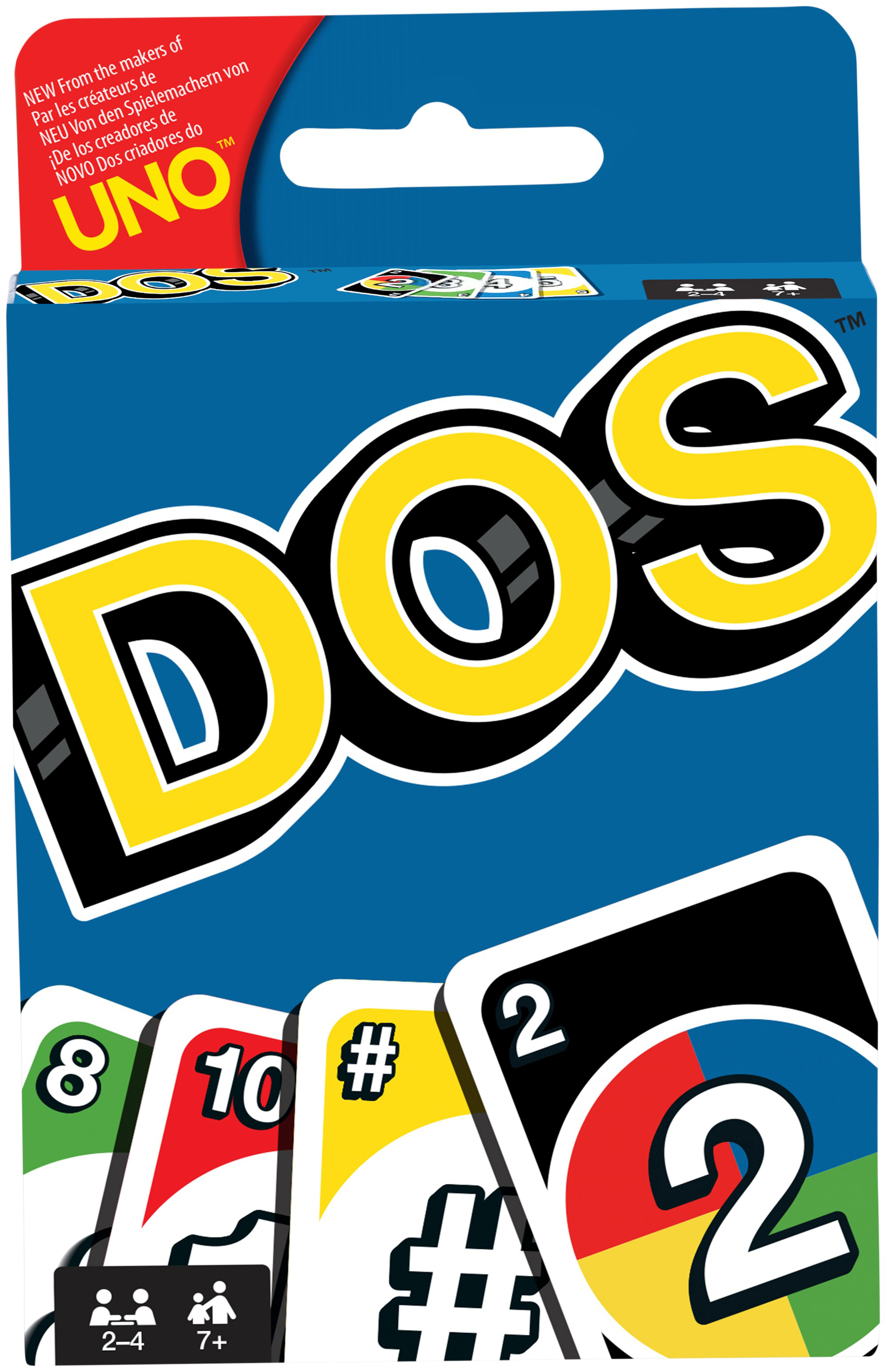 MATTEL GAMES DOS Kartenspiel, Gesellschaftsspiel, Familienspiel, Kinderspiel Kartenspiel Mehrfarbig