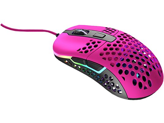 CHERRY M42 RGB - Gaming Mouse, Connessione con cavo, Ottica con diodi laser, 16000 Cpi, Nero/Rosa