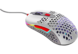 XTRFY M42 RGB - Souris Gaming, Filaire, Optique avec diodes laser, 16000 Cpi, Noir/Gris