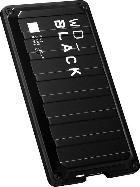 Disco duro SSD externo 1 TB - WD_BLACK P50 Game Drive SSD, Portátil, Para PC o Consolas, USB 3.2 Gen 2x2, Negro