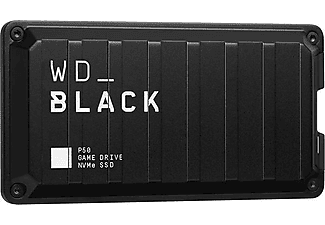 Disco duro externo 2 TB - WD_BLACK P50 Game Drive SSD, Portátil, Para PC o Consolas, USB 3.2 Gen 2x2, Negro