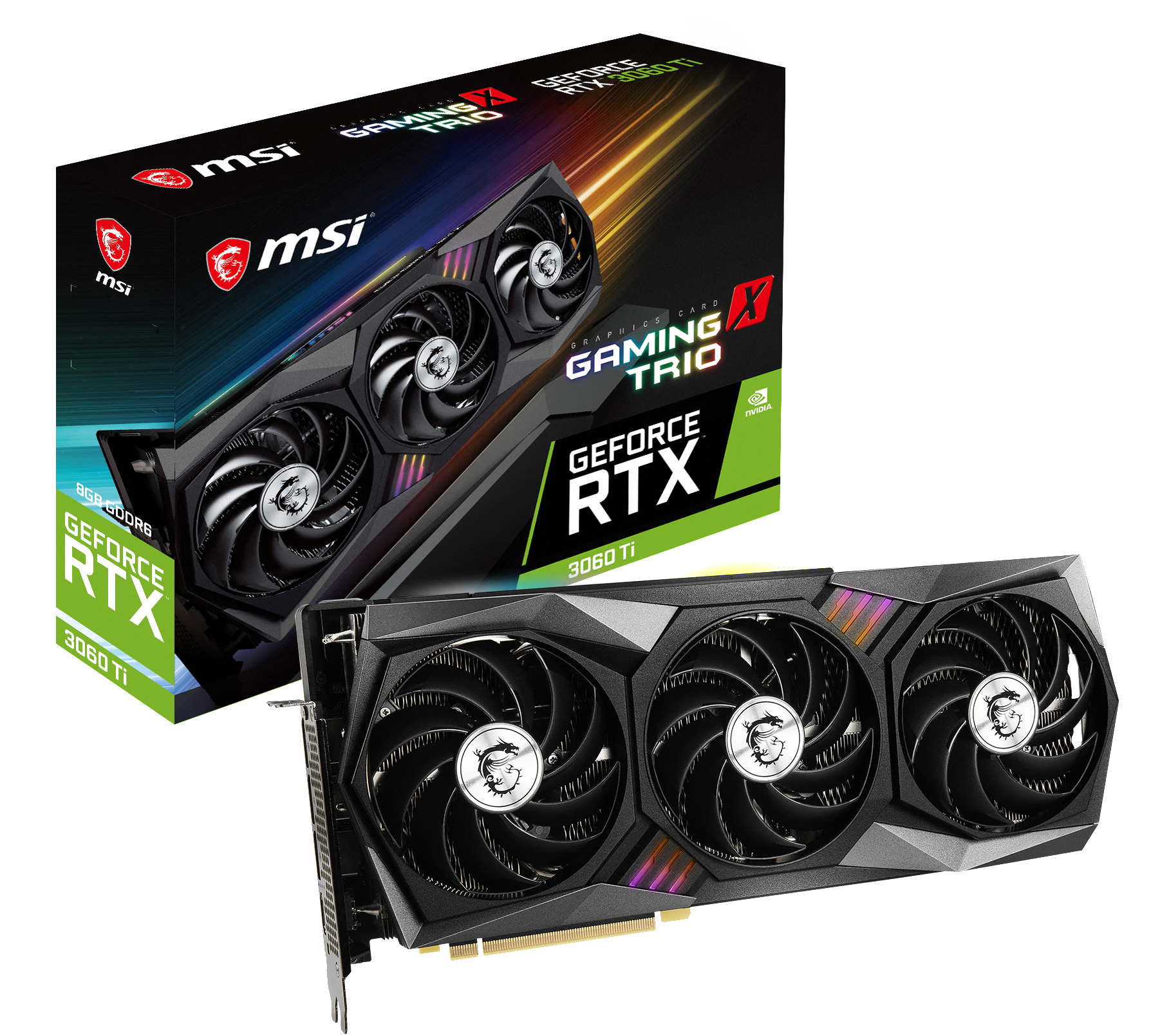 MSI GeForce RTX™ 3060 Ti GAMING X TRIO (V390-010R) (NVIDIA, Grafikkarte)