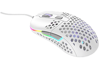 CHERRY M42 RGB - Gaming Maus, Kabelgebunden, Optisch mit Laserdioden, 16000 Cpi, Weiss/Grau