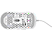 CHERRY M42 RGB - Souris Gaming, Filaire, Optique avec diodes laser, 16000 Cpi, Blanc/Gris