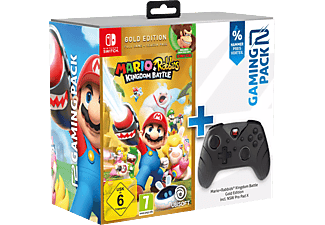 Mario + Rabbids: Kingdom Battle (Gold Edition) - NSW Pro Pad X: r2 Gaming Pack - Nintendo Switch - Tedesco, Francese, Italiano