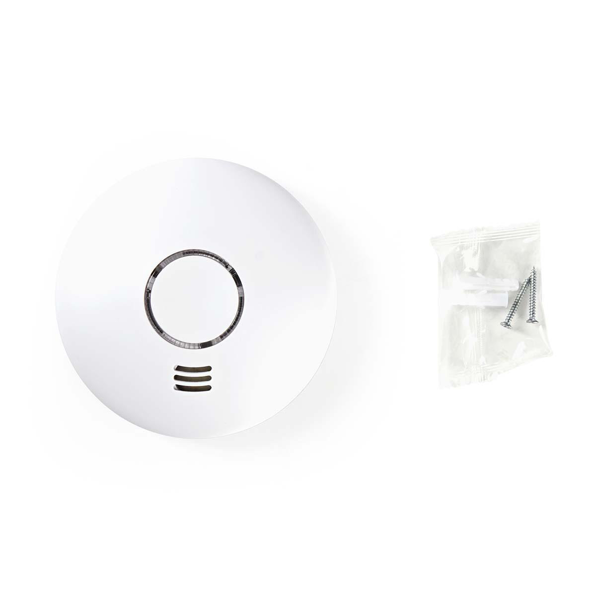 NEDIS SmartLife intelligens füstérzékelő, Wi-Fi, fehér (WIFIDS10WT)