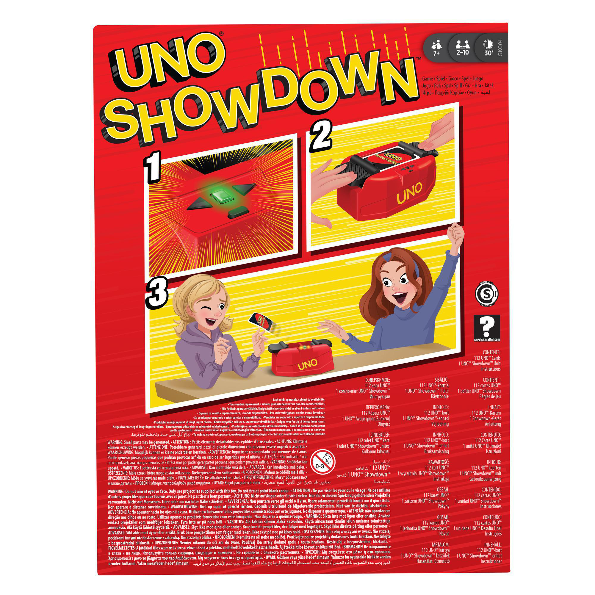 MATTEL GAMES UNO Showdown Kartenspiel Mehrfarbig