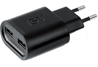 ISY Chargeur 2 x USB Noir (IWC-5000-1)