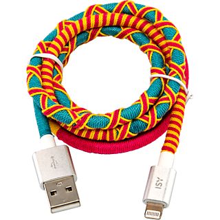 ISY USB-kabel - Lightning 1 m Oranje / Blauw (IUC-4100-RG-L)