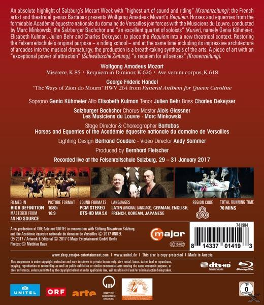 Requiem Les Salzburger VARIOUS, Équestre Musiciens (Blu-ray) Bachchor, - Versailles, Du Louvre Académie - de
