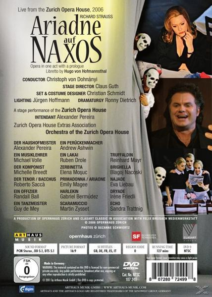 VARIOUS, Orchester Der Oper Zürich - Ariadne Auf Naxos  - (DVD)