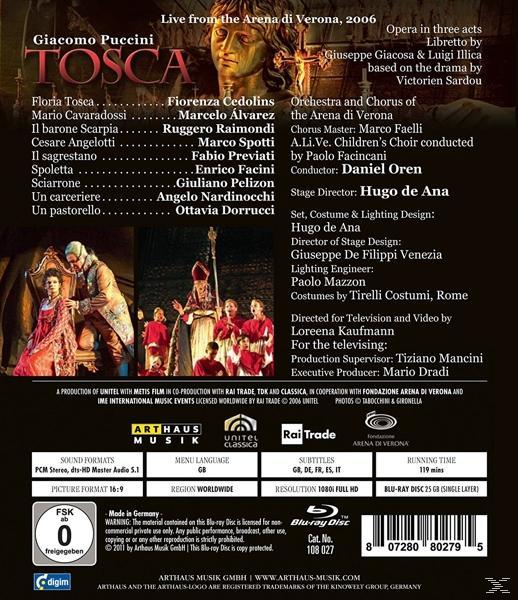 Oren/Cedolins/Alvarez/Arena di Verona - Tosca  - (Blu-ray)