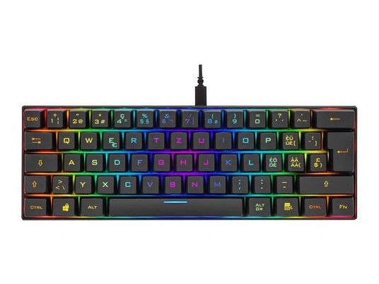 DELTACO TKL - Gaming Tastatur, Kabelgebunden, Mechanisch, Schwarz