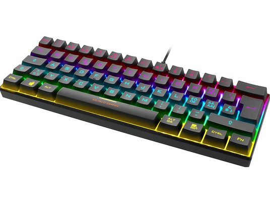 DELTACO TKL - Gaming Tastatur, Kabelgebunden, Mechanisch, Schwarz